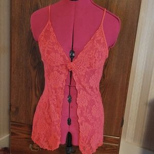 Victoria's Secret Pink Stretchy Lace Lingerie Set S